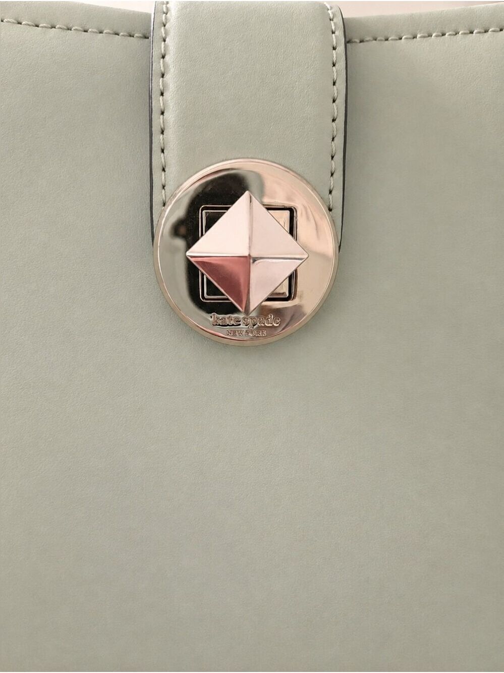 Kate Spade Audrey Mini Bucket Bag Sage Green Leather Crossbody - Picture 7 of 7